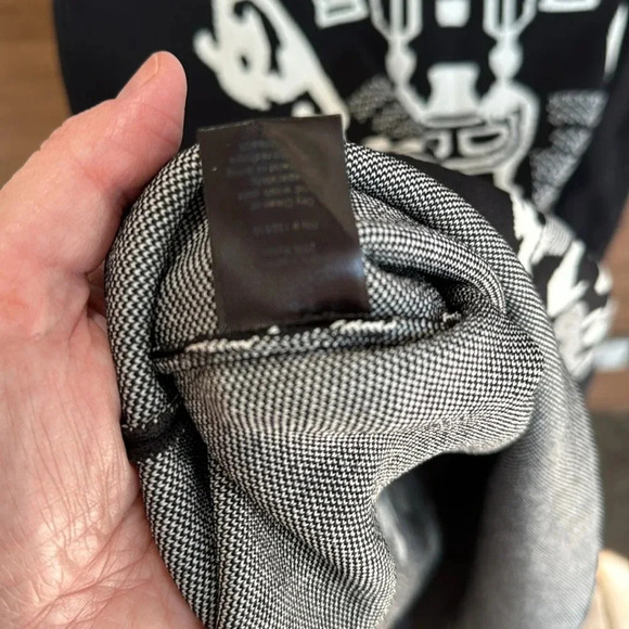 Bellario black knit dress with skeleton like design size large - Picture 4 of 4